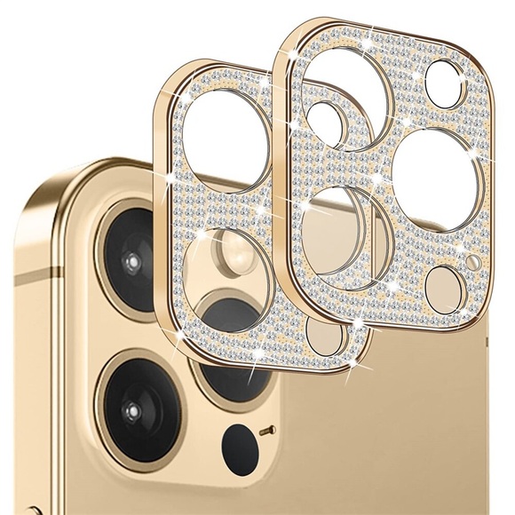 [2 Pack] Handy Kamera Schutzfolie Für Apple iPhone 14 Promax iPhone 13 Pro Max 12 Mini 11 Aluminium-Legierung Diamant Explosionsgeschützte Kratzfest Handy-Zubehör Lightinthebox