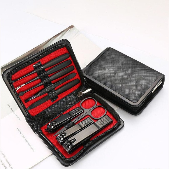 9 teile/satz edelstahl nagelknipser nagelwerkzeuge kompletter satz deutsch handwerk nagelknipser nagelknipser set Lightinthebox