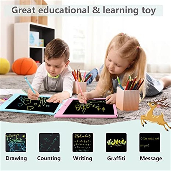 Kinderspielzeug LCD-Schreibtablett 10 Zoll Zeichnen Malen Doodle Board Kleinkind 6-8 Jahre alt Junge Mädchen Lernblock Lernspielzeug Reiseutensilien Aktivitäten Spiel Geburtstagsgeschenk Lightinthebox