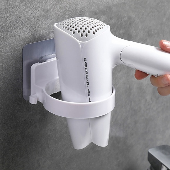Schlagfreier, an der Wand montierter Haartrocknerhalter mit Steckerhalterung, Organizer, Aufbewahrung, WC, Haartrockner, Aufbewahrung für Zuhause, Badezimmer, Badezimmerregal, Küchenaufbewahrung Lightinthebox
