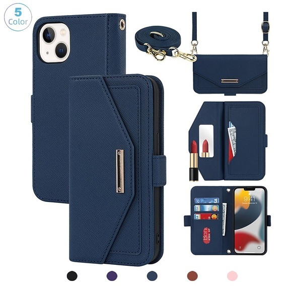 Telefon Hülle Handyhüllen Für Apple Brieftasche Kartenetui iPhone 13 12 Pro Max Mini Magnetisch Ganzkörperschutz Staubdicht Einfarbig PU-Leder Lightinthebox