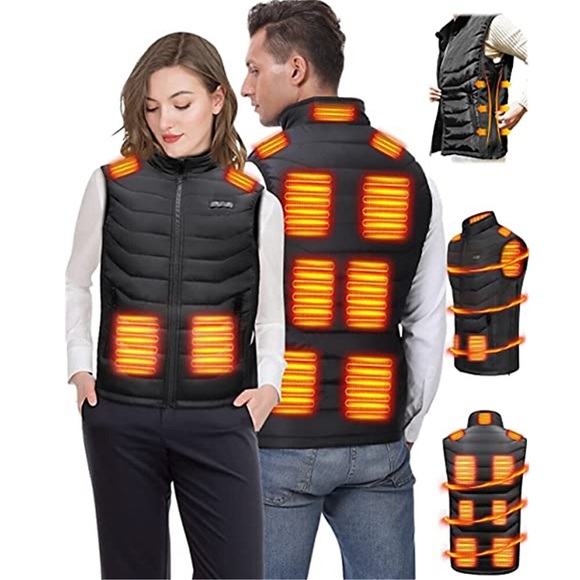 11 Bereiche beheizbare Weste für Damen Herren Winter USB elektrisch beheizbare Jacken wiederaufladbare Heizweste warme Thermoweste für Camping Outdoor Jagd Lightinthebox