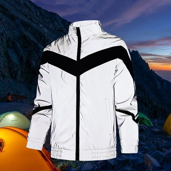 Herren Damen Reflektierende Jacke Windjacke für Wanderer Baumwolle Winter Draussen warm halten Windundurchlässig Atmungsaktiv Leicht Oberbekleidung Trench Coat Shirt Jagd Skifahren Angeln Grau Lightinthebox
