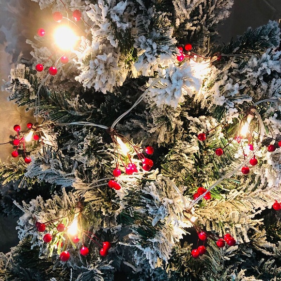 weihnachten led rote beeren lichterketten 3m-20leds 1.5m-10leds rote obststock lichterkette weihnachtsfeier fenster innenhof terrasse weihnachtsbaum dekoration Lightinthebox