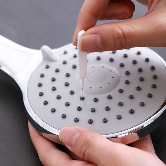 10 stücke duschkopf loch reinigungsbürste weiß kleine bürste porenspalt sauber verstopfung nylon für zu hause tägliche antiblocking multifunktionale reinigungsbagger Lightinthebox