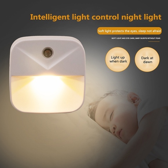 Plug-in-LED-Nachtlichter Bewegungssensor von Dämmerung bis Morgengrauen Nachttischlampe 1/3/6pcs EU-US-Stecker Intelligente Lichtsteuerung LED-Nachtlicht Schlafzimmer Küche Schlafsaal Beleuchtung Lightinthebox