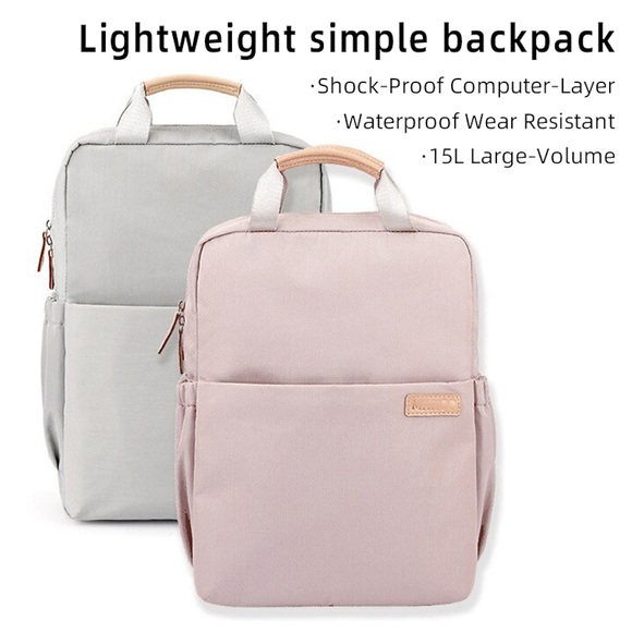 Laptop-Rucksack-Taschen 14 15.6 Zoll Kompatibel mit Macbook Air Pro, HP, Dell, Lenovo, Asus, Acer, Chromebook Notebook Wasserdicht Stossfest Polyester Feste Farbe für Reisen für Kollegen Schulen Lightinthebox