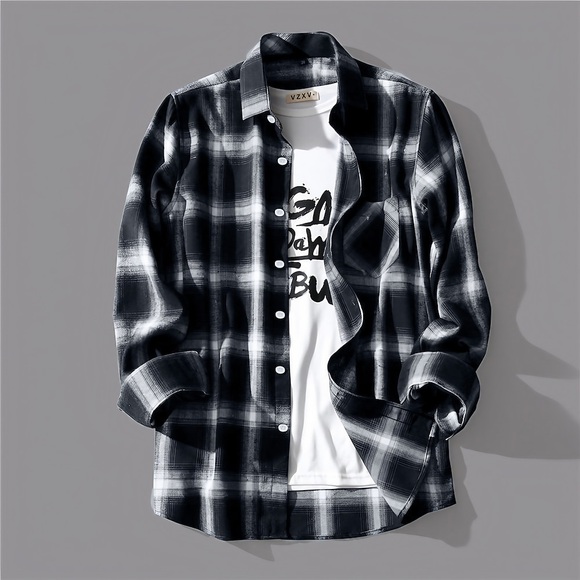 Herren Hemd Knopfhemd Kariertes Hemd trachtenhemd Lässiges Hemd Sommerhemd Plaid / Karomuster Umlegekragen Schwarz Weiß Rote Blau Print Outdoor Strasse Langarm Button-Down Bedruckt Bekleidung Modisch Lightinthebox