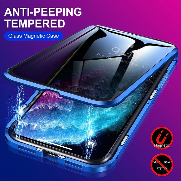 Handy Hülle Handyhüllen Für Apple Magnetischer Adsorptionsfall iPhone 14 Pro Max 13 12 11 Pro Max Mini X XR XS 8 7 Plus Magnetisch Ganzkörperschutz Beidseitig Durchsichtig Metall Datenschutz Lightinthebox