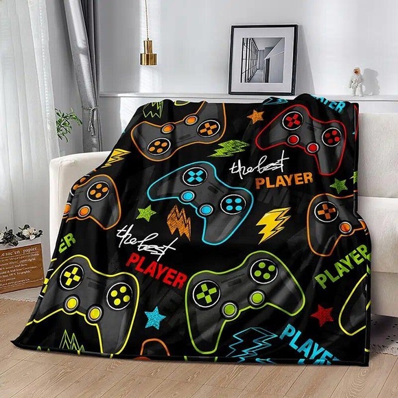 Game Handle Decke Überwurfdecken Warme Plüschüberwurfdecke für Sofa Couch Bett Camping Reisebettwäsche Jungen Mädchen Erwachsene Lightinthebox