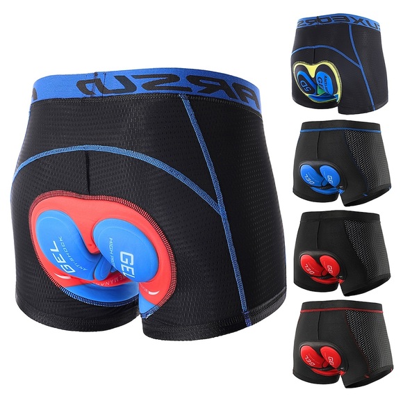 Arsuxeo Herren Innenhose Fahrrad Radhose kurz mit polster Fahhrad Unterwäsche Shorts Unten Race Fit (engangliegende Passform für Rennen) Winter MTB Mountain Sport Rasche Trocknung Hohe / Elasthan Lightinthebox