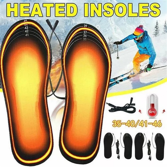usb beheizte schuheinlagen elektrische fußwärmer pad fußwärmer sockenpad matte winter outdoor sport heizung einlegesohle winter warm Lightinthebox