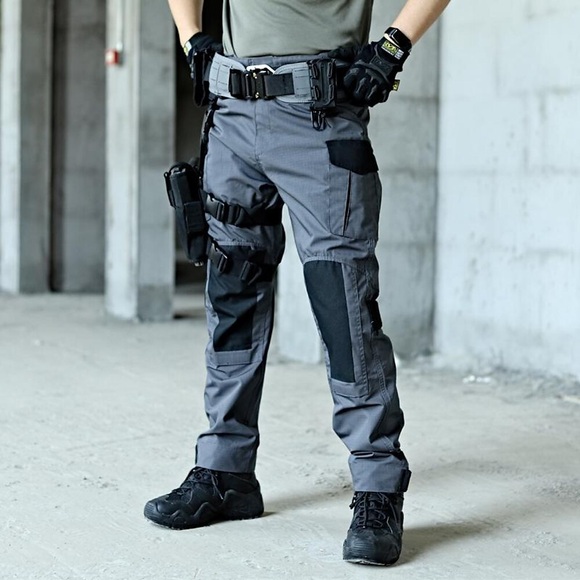 Herren Arbeitshose Wasserdichte Wanderhose Taktische Frachthose Militär Außen warm halten Wasserdicht Windundurchlässig Atmungsaktiv Hosen / Regenhose Unten CP-Tarnung Grün Jagd Angeln Klettern M L Lightinthebox