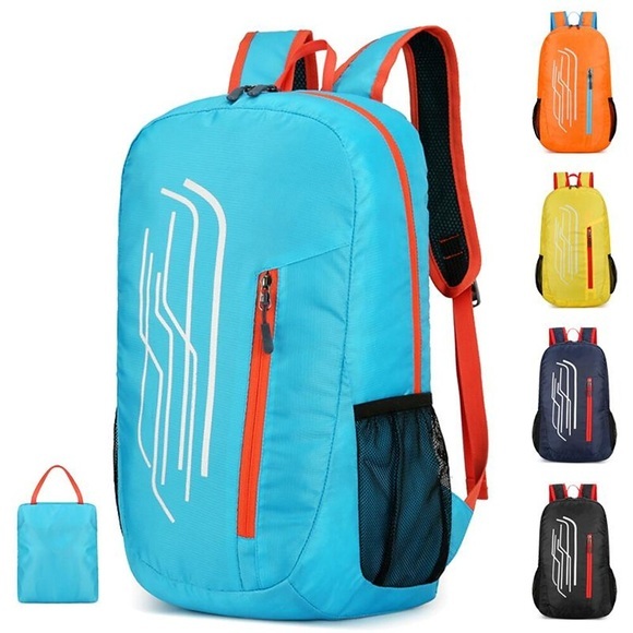 20-30 L Wanderrucksack Leichter packbarer Rucksack Windundurchlässig Regendicht Atmungsaktiv Rasche Trocknung Leicht Außen Yoga Jagd Angeln Wandern Nylon Hellblau Schwarz Gelb Lightinthebox