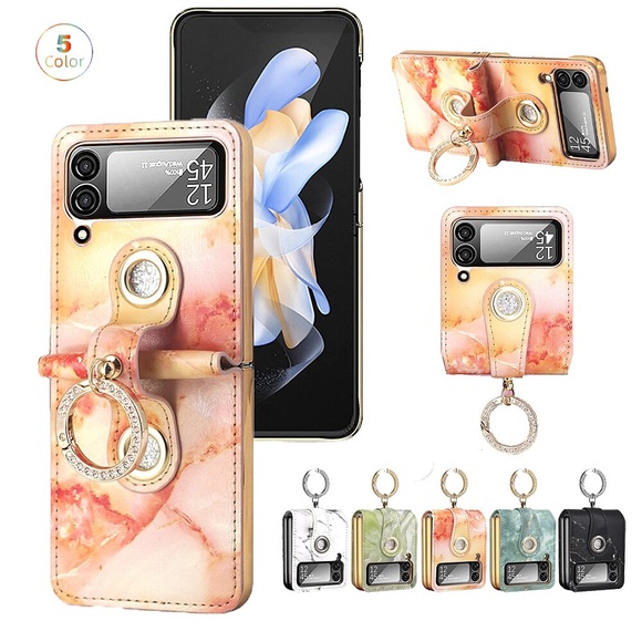Handy Hülle Handyhüllen Für Samsung Galaxy Klappetui Z Flip 4 Z Flip 3 Shutzrahmen Flipbare Hülle Ganzkörperschutz Landschaft PC Lightinthebox
