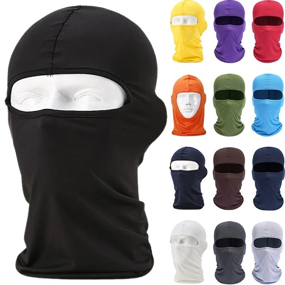 Kopfbedeckung Sturmhaube Hals Gamaschen Einfarbig Sonnenschutz Windundurchlässig Rasche Trocknung Leichtes Material Fahhrad / Radsport Schwarz Weiß Gelb Lycra Winter für Herren Damen Erwachsene Lightinthebox