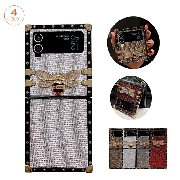 Handy Hülle Handyhüllen Für Samsung Galaxy Klappetui Z Flip 4 Z Flip 3 Flipbare Hülle Stoßresistent Einfarbig PC Lightinthebox