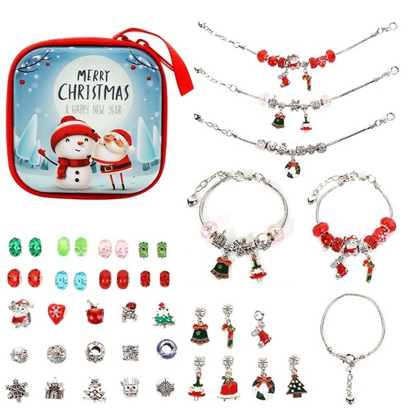 weihnachten urlaub geschenk handgemachte diy perlen armband kristall glas perlen kinder armband schmuck geschenkbox set Lightinthebox