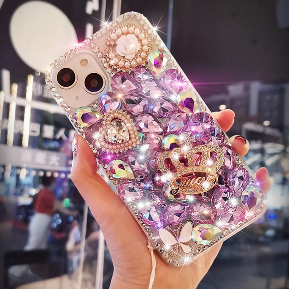 Telefon Hülle Handyhüllen Für Apple Klassische Serie iPhone 14 Pro Max 13 12 11 Pro Max Mini X XR XS 8 7 Plus Shutzrahmen Strass Ganzkörperschutz Kristalldiamant TPU Lightinthebox