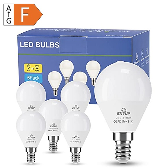 6 stücke 6 watt led glühbirnen deckenventilator glühbirnen 550 lm e14 g45 20 led smd 2835 60 watt halogen gleichwertig warm kalt weiß 220-240 v Lightinthebox