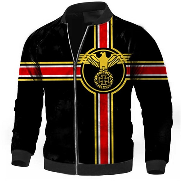 Herren Mantel Warm Sport Natur Reisverschluss Totem 3D-gedruckte Grafik Stehkragen Modisch Jacken Oberbekleidung Langarm Zip Herbst Winter Lightinthebox