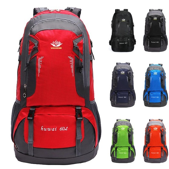 60 L Wanderrucksack Leichter packbarer Rucksack Windundurchlässig Atmungsaktiv Rasche Trocknung Leicht Schweißableitend Außen Jagd Angeln Wandern Klettern Grün Schwarz Blau Lightinthebox