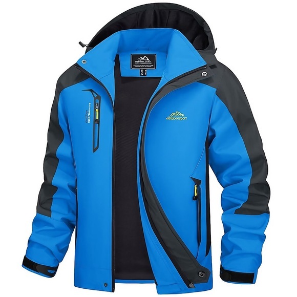 Herren Wasserdichte Wanderjacke Regenjacke Windjacke für Wanderer Draussen Wasserdicht Windundurchlässig Atmungsaktiv Rasche Trocknung Oberbekleidung Kapuzenshirt Trench Coat Jagd Angeln Klettern Lightinthebox