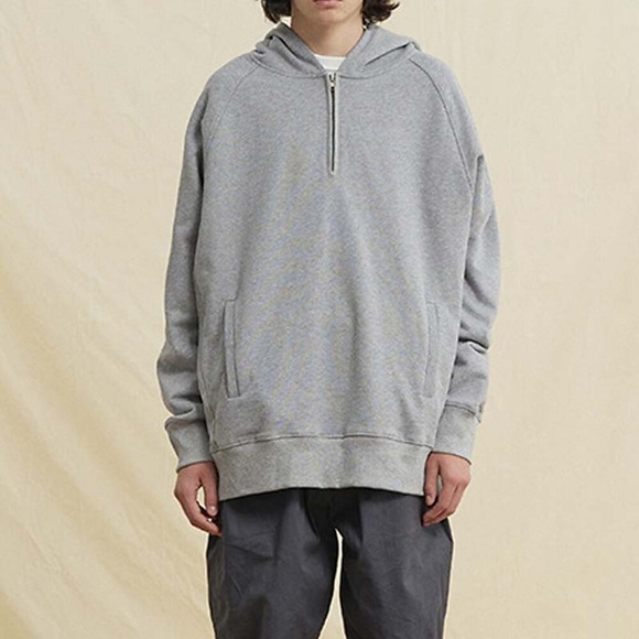 Herren Hoodie Sweatshirt Kapuze Sweatshirt mit Viertelreißverschluss Schwarz Purpur Gelb Grau Mit Kapuze Feste Farbe Tasche Sport Natur Täglich Sport Baumwolle Casual Groß und hoch Herbst Winter Lightinthebox