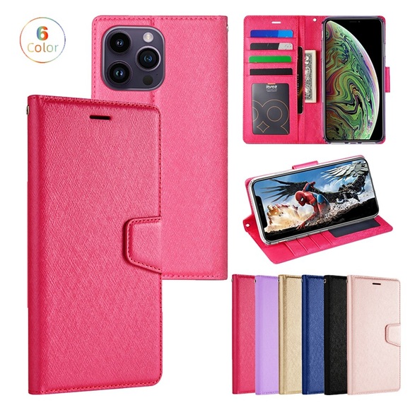 Handy Hülle Handyhüllen Für Apple Brieftasche Kartenetui iPhone 14 Pro Max Plus 13 12 11 X XR XS 8 7 Geldbeutel Flipbare Hülle Ganzkörperschutz Einfarbig TPU PU-Leder Lightinthebox