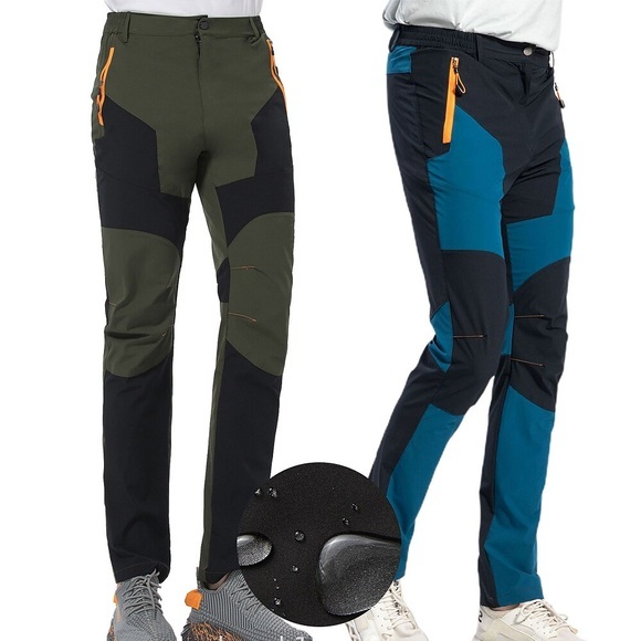 Herren Wasserdichte Wanderhose Außen Wasserdicht Windundurchlässig Atmungsaktiv Rasche Trocknung Hosen / Regenhose Unten Saphir Tibetische Orchidee Jagd Angeln Klettern L XL XXL XXXL 4XL Lightinthebox