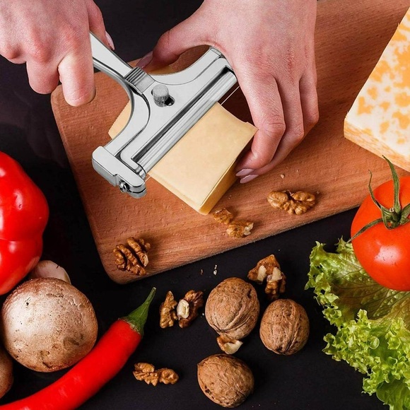 Einstellbarer Draht-Käsehobel aus Edelstahl Dicke Käsehobel Cutter Ersatz-Küchenkochwerkzeug für weichen halbharten Hartkäse Lightinthebox