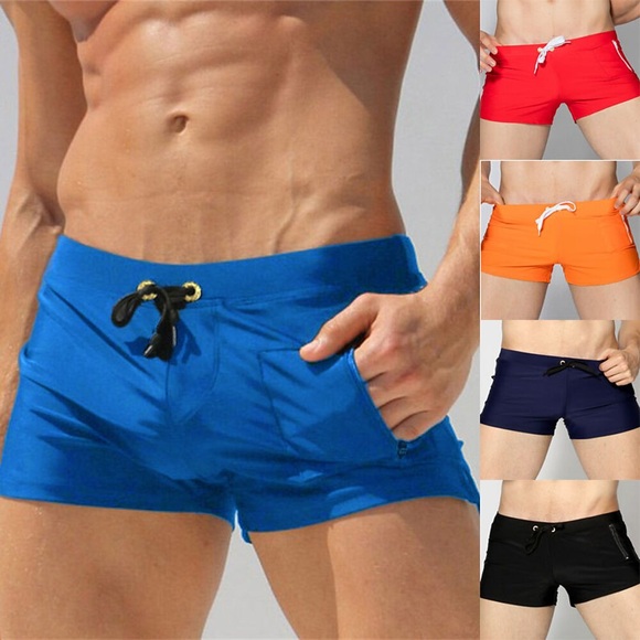 Herren Badehose Schwimmshorts Bademode Boardshorts Badeshorts Kordelzug Farbblock Komfort Weich Kurz Casual Festtage Schwimmbad Strassenmode Stilvoll Schwarz Weiß Lightinthebox