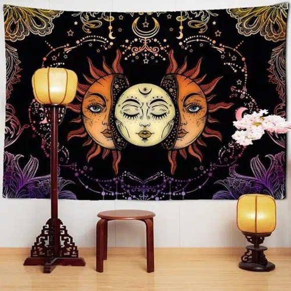 Tarot Weissagung Wandteppich Kunstdekor Decke Vorhang hängend Zuhause Schlafzimmer Wohnzimmer Dekoration Polyester Lightinthebox