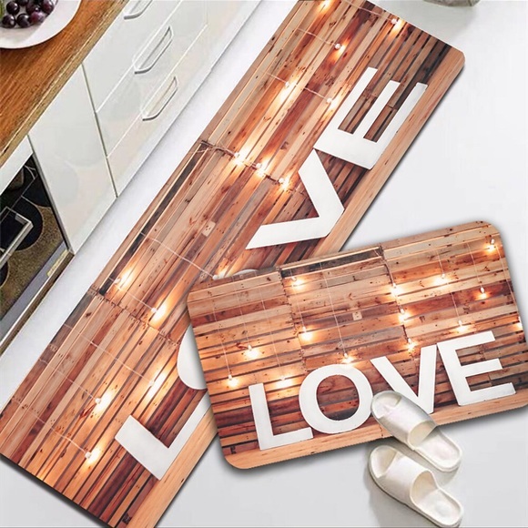 Geometrischer Küchen-Diatomeenerde-Teppich super saugfähig für Küche, Wohnzimmer, schnell trocknende, rutschfeste Fußmatte Lightinthebox