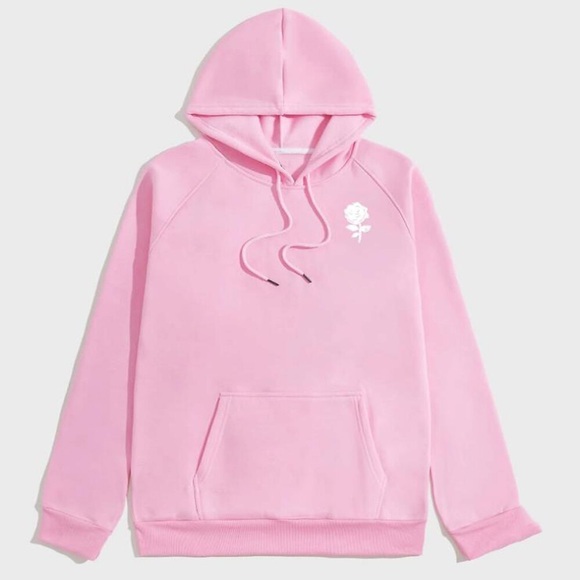 Herren Hoodie Sweatshirt Kapuze Schwarz Rosa Gelb Rote Grau Mit Kapuze Blume mit Schnürung Tasche Festtage Ausgehen Strassenmode Cool Casual Winter Frühling Herbst Bekleidung Kapuzenpullover Lightinthebox