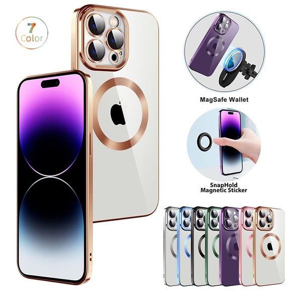 Handy Hülle Handyhüllen Für Apple Rückseite iPhone 14 13 12 Pro Max Plus Magnetisch Anti-Kratz Kompatibel mit MagSafe Einfarbig PC Lightinthebox