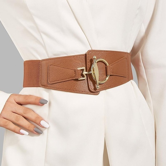 Damen Breiter Gürtel Korsettgürtel PU - Leder Schnalle frei Geometrisch Formell Klassisch Party Arbeit Schwarz Kaki Lightinthebox