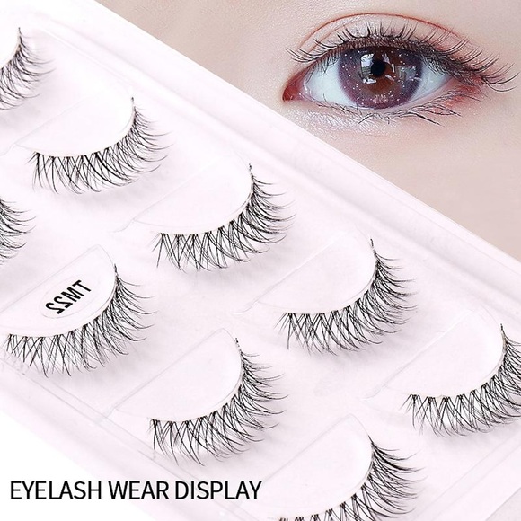 Augenwimpern 10 pcs Wasserfest Einfache Damen Gehobene Wimpern Natürlich Cosplay Tierwollwimpern Hochzeit Party Halloween Vollbandwimpern Kreuz und quer Natürlich lang - Bilden Alltag Make-up Lightinthebox