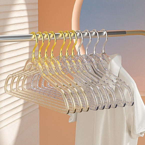 10 stück transparent kleiderbügel racks kleiderbügel wäscheständer kleiderbügel kleiderschrank organisator Lightinthebox