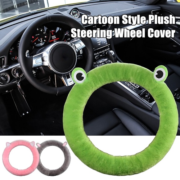 universal lenkrad abdeckung cartoon ohr niedlich plüsch winter auto innen australische wolle abdeckung für lenkrad weibliches geschenk Lightinthebox