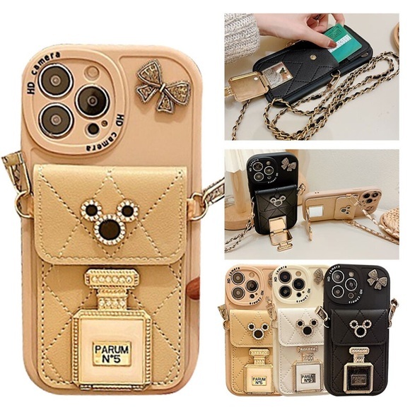 Handy Hülle Handyhüllen Für Apple Rückseite iPhone 14 Pro Max Plus 13 12 11 Mini X XR XS 8 7 Spiegel Ganzkörperschutz mit abnehmbarem Umhängeriemen Einfarbig TPU Lightinthebox