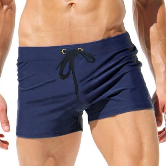 Herren Badehose Schwimmshorts Bademode Boardshorts Badeshorts Kordelzug Glatt Komfort Weich Kurz Casual Festtage Schwimmbad Strassenmode Stilvoll Schwarz Rote Lightinthebox