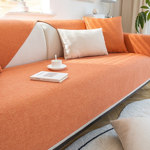 Baumwoll-Leinen-Sofa-Schonbezug, Sofa-Sitzbezug, Sofabezüge, Möbelschutz, Anti-Rutsch-Couchbezüge für Hunde, Katzen, Kinder (stückweise verkauft/nicht alle Sets) Lightinthebox