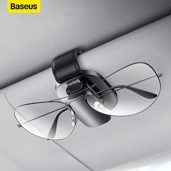 baseus auto brillenhalter brillenhalter clip für audi bmw autoinnenausstattung organisieren zubehör auto sonnenbrillenhalter Lightinthebox