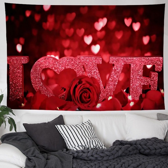valentinstag wandteppich kunst dekor decke vorhang hängen hause schlafzimmer wohnzimmer dekoration polyester Lightinthebox
