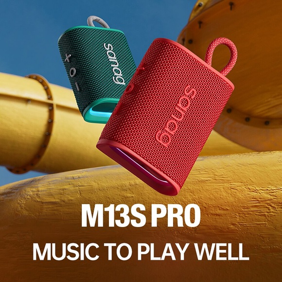 m13s pro Bluetooth-Lautsprecher 5 W IPX7 wasserdichter tragbarer Mini-Outdoor-App-Steuerungs-Funklautsprecher-Subwoofer-Freisprechanruf Lightinthebox