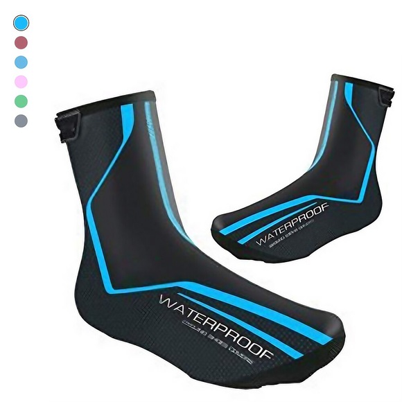 Erwachsene Schuhe und Stiefel Fahrradschuhhüllen warm halten Windundurchlässig Geländerad Rennrad Straßenradfahren Farbe auf dem Bildschirm Schwarz Rot Schwarzpulver Herren Damen Fahrradschuhe Lightinthebox