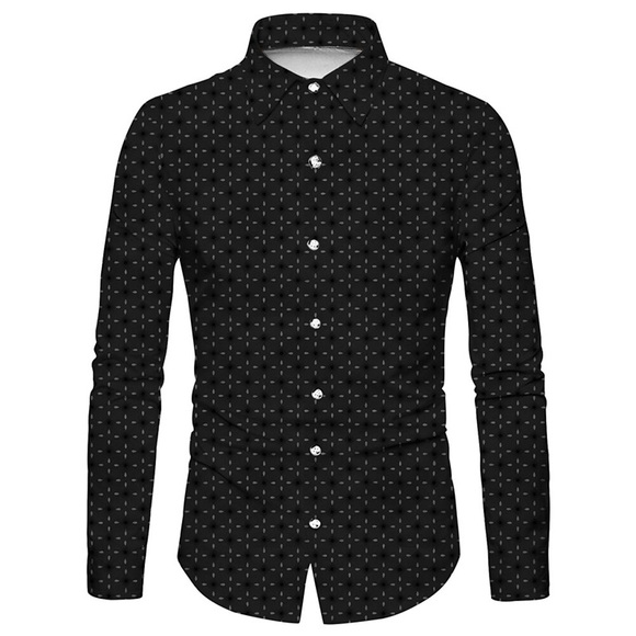 Herren Hemd Blumen Grafik-Drucke Umlegekragen Schwarz Gelb 3D-Druck Outdoor Strasse Langarm Button-Down Bedruckt Bekleidung Modisch Designer Casual Weich Lightinthebox