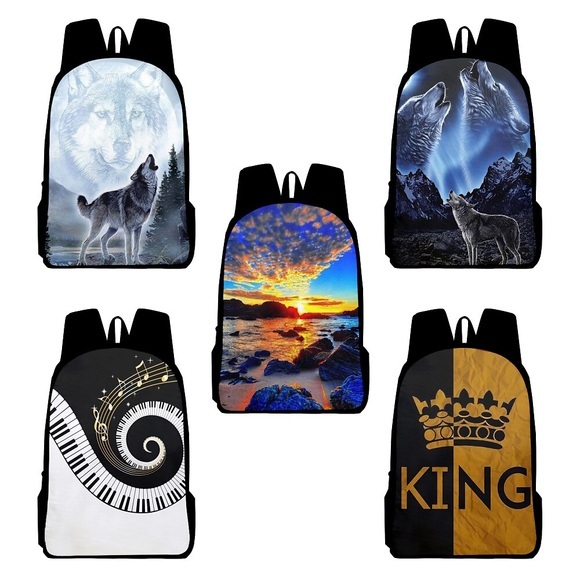 Schulrucksack Bookbag 3D für Schüler niños Jungen Wasserdicht Hohe Kapazität Verstellbare Schultergurte Oxford Stoff Schulranzen Rucksack Schulranzen 15.811.85.1 Zoll Lightinthebox