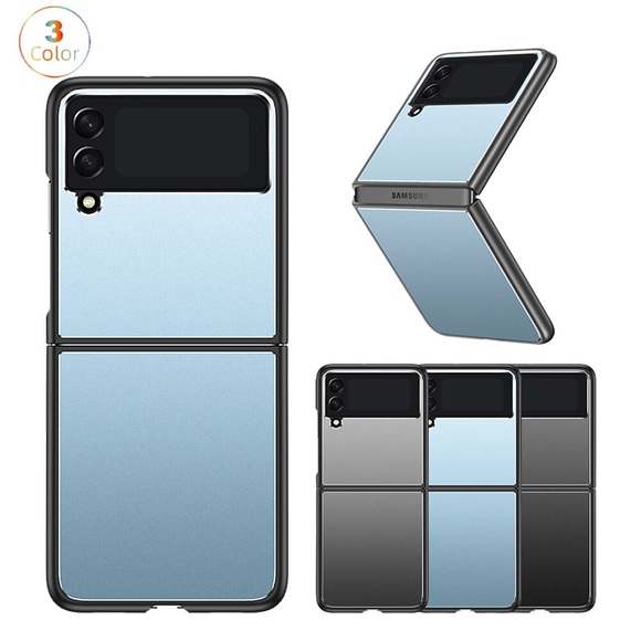 Handy Hülle Handyhüllen Für Samsung Galaxy Klappetui Z Flip 4 Z Flip 3 Flipbare Hülle Mattiert Ganzkörperschutz Einfarbig TPU PC Lightinthebox